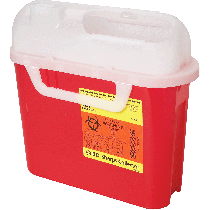 Guardian Sharps Collector,5.4 Qts, Red, Each