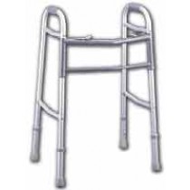 "Guardian Easy Care Adult Folding Walker 5"" Fixed Wheels"