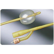 LUBRICATH Short Round Tip 2-Way Latex Foley Catheter 16 Fr 30 cc
