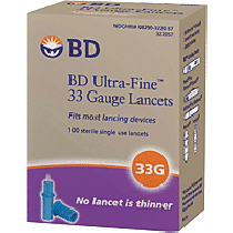 Ultra-Fine Lancet 33G (100 count)