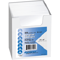 "Surgical Gauze Sponge Sterile 2's, 4"" x 4"", 8-Ply"