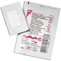 "Soft Cloth Adhesive Wound Dressing 3-1/2"" x 4"""