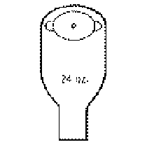 "1-Piece Post-Op Cut-to-Fit Adult Urinary Pouch 1-1/2"" x 2-3/4"" Oval"