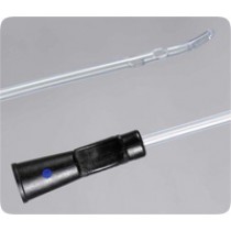 "Clean-Cath Coude Olive Tip PVC Intermittent Catheter with Funnel 18 Fr 16"""