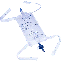 Urinary Leg Bag with Secure Glide Valve and Strap, Medium 600 mL