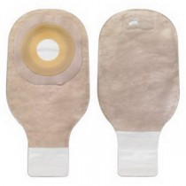 "Premier 1-Piece Drainable Pouch Precut 1-3/8"" with Filter and FlexWear Skin Barrier, Beige"
