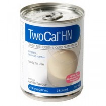 TwoCal HN with FOS, 1000 mL, Ready to Hang with Safety Screw Connector, Vanilla, Institutional