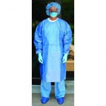Chemotherapy Gown, Poly-Coated, X-Large, Blue