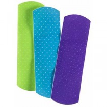 "Cardinal Health Sterile Adhesive Plastic Bandage, Neon Design, 3/4"" x 3"""