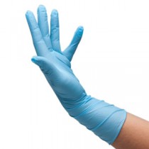 "Flexam Powder-Free Nitrile Exam Glove, Large, 11-1/10"" Long"