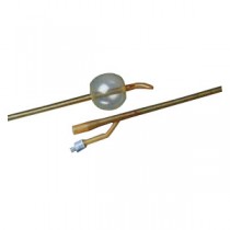 LUBRICATH Hematuria Coude 2-Way Latex Foley Catheter 22 Fr 30 cc