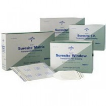 "Suresite Transparent Window Film Dressing 2-3/8"" x 2-3/4"" Square"