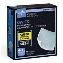 "Qwick Non-Adhesive Wound Dressing, 4"" x 4 1/4"""
