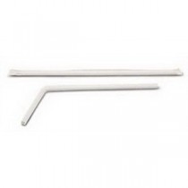 "Flexible Disposable Drinking Straw 7-3/4"""