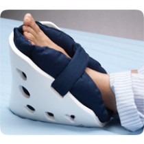 Posey Quilted Heel Pillows, Solid Blue, Pair