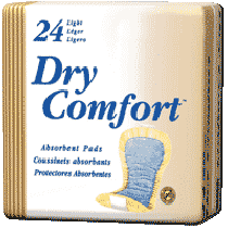 "TENA Dry Comfort Light Absorbency Incontinence Pad 10"" x 4"""