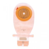 "Assura 1-Piece Wide Outlet Drainable Pouch Cut-to-Fit Non-Convex 3/8"" - 2-3/4"", Transparent"