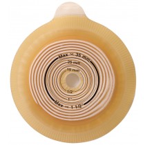 "Assura 2-Piece Cut-to-Fit Flat Standard Wear Pediatric Skin Barrier 3/8"" - 1-3/8"""