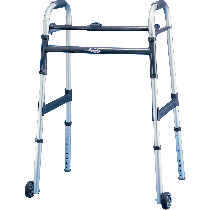 "Dual-Release Junior Paddle Walker with 5"" Fixed Wheel"