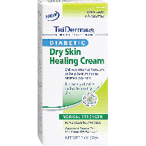 TriDerma Diabetic Dry Skin Defense Healing Cream, 2.2 oz.