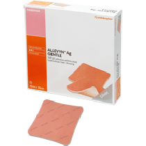 "ALLEVYN Ag Gentle Soft Gel Adhesive Silver Wound Dressing 4"" x 4"""