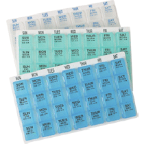 "1-Day-at-a-Time Pill Organizer 8"" x 5"" x 3/4"""