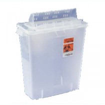 In-Room Sharps Container 12 Quart Transparent Red
