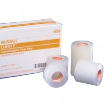 "Curity Hypoallergenic Clear Tape 3"" x 10 yds."