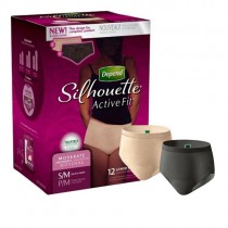 Depend Underwear Silhouette Activefit for Women, Moderate Absorbency, Small/Medium fits Waist 28-40"