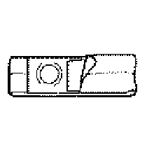 "Nu-Support Flat Panel Belt Prolapse Strap 3-1/4"" Opening 4"" Wide 41""-46"""" Waist X-Large"