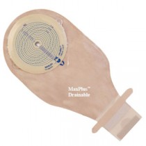 "Max Plus Flat Ileo Drain Pouch with Filter, 3-1/4"" Cut-To-Fit, Opaque"