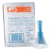 Freedom Clear Long Seal Self-Adhering Male External Catheter, 40 mm