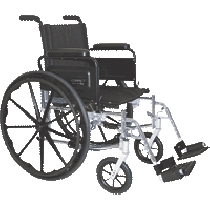 "20"" Wide Adult w/Standard Footrests, Lightweight"