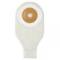 "Nu-Flex 1-Piece Adult Drainable Pouch Precut Deep Convex 3/4"" x 1-1/2"" Oval"