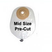 "Deep Convex Urinary Pouch w/Flutter Valve, 9"", 7/8"
