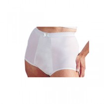"Health Dri Fancies Heavy Nylon Panty Size 10, White 34"" - 36"""