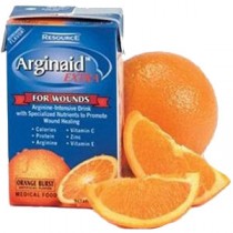 Resource Arginaid Extra Arginine-intensive Orange Burst Flavor 8 oz. Brik Pak