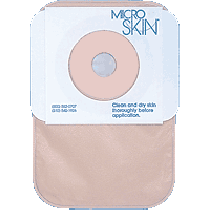 "1-Piece Closed Pouch with Microskin for 1"" Stoma"