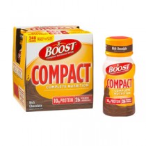 BOOST Compact Complete Nutritional Drink 4 oz Bottle, Rich Chocolate