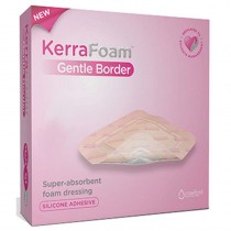 "KerraFoam Gentle Border Absorbent Dressing, 3"" x 3"""