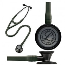 "Littmann Cardiology III Stethoscope, Smoke-Finish Chestpiece, Dark Olive Green Tube, 27"""