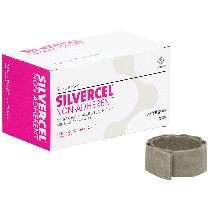 "Silvercel Non-Adherent Antimicrobial Alginate Dressing 1"" x 12"" Rope"