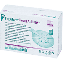 "Tegaderm High Performance Adhesive Foam Dressing 3"" x 2-3/4"" Mini Oval"
