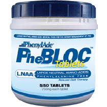 PhenylAde PheBLOC LNAA 750mg Tablet