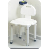"Universal Bath Bench w/Back 21""W X 18""D X 29 7/8""H"