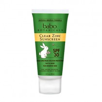 Babo Botanicals Clear Zinc Sunscreen Lotion SPF 30, 3 oz