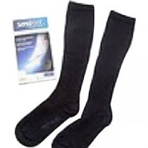 SensiFoot Crew Length Mild Compression Diabetic Sock Large, Black
