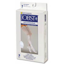 Anti-Embolism Thigh-High Seamless Elastic Stockings X-Large Long, White