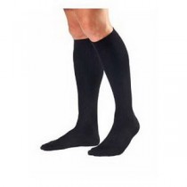 Men's Knee-High Ribbed Compression Socks Large, Black