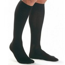 Men's Knee-High Ribbed Compression Socks Large, Black